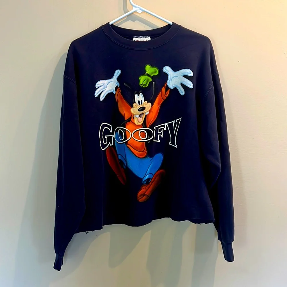VINTAGE 90s Goofy Crewneck Sweatshirt - Picture 1 of 7